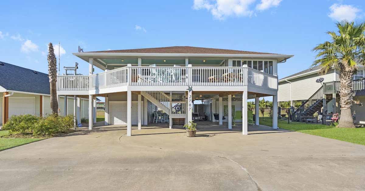 Luxury Beach House Galveston Vacation Rental Crystal Beach